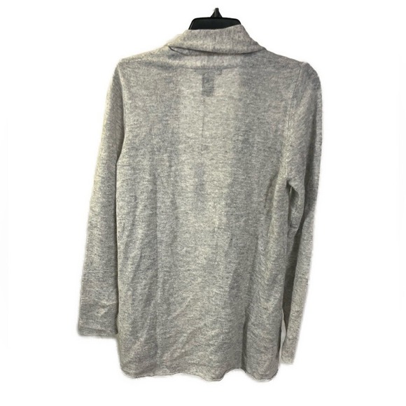 Kial NWT Women's 100% Cashmere Marled Gray Open Front Cardigan- Size Large - Picture 3 of 6